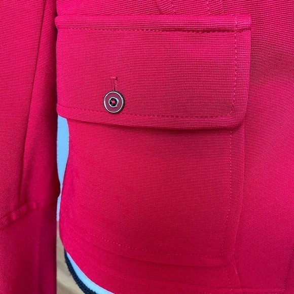 Anthropologie red jacket lapels pockets outerwear work fall winter layer outdoor - Picture 9 of 16